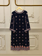 3 Piece - Embroidered Velvet Suit S112918