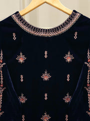 3 Piece - Embroidered Velvet Suit S112918