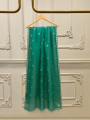 2 Piece - Pure Organza Embroidered Suit S112923