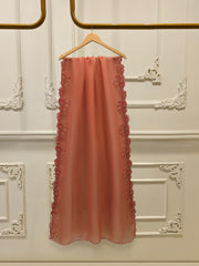 3 Piece - Pure Organza Embroidered Suit S112919