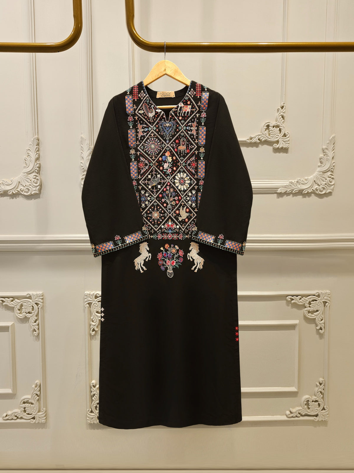 Embroidered Georgette Shirt WS00215