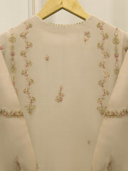 3 Piece - Pure Chiffon Embroidered Suit S112940