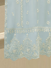 2 Piece - Pure Embroidered Cotton Net Suit S112935