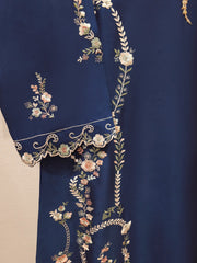 Pure Embroidered Sheesha Silk Shirt S112946