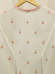 2 Piece - Embroidered Cambric Suit  S112938