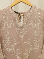 2 Piece- Pure Korean Silk Embroidered Suit S112951