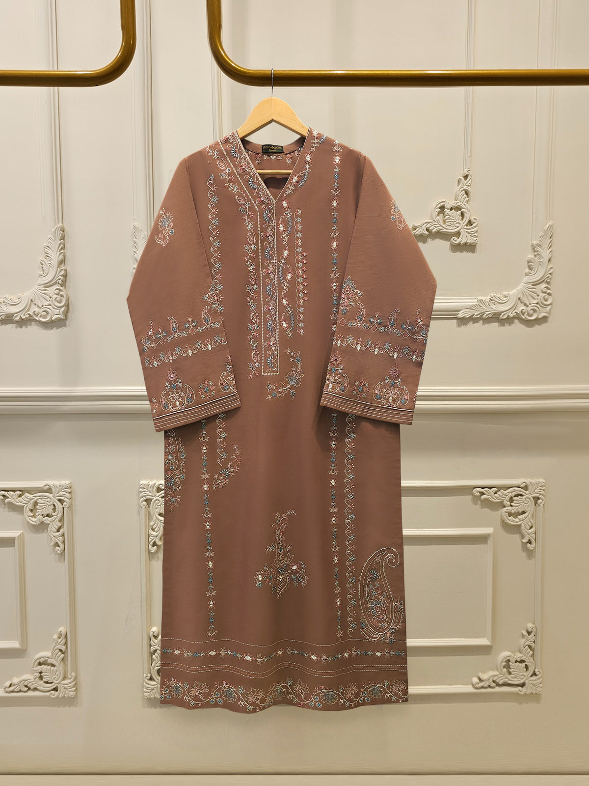 2 Piece - Embroidered  Khaddar Suit S112960