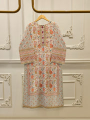 Digital Printed Embroidered Cambric Shirt S112958