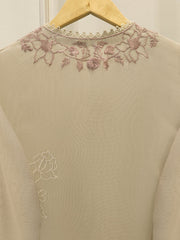 3 Piece - Pure Embroidered Cotton Net Suit S112963