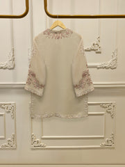 3 Piece - Pure Embroidered Cotton Net Suit S112963