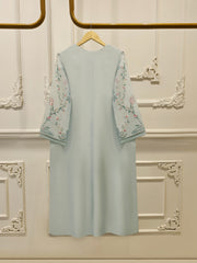 3 Piece-  Pure Embroidered Sheesha Silk Suit S112962