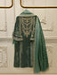 3 Piece - Embroidered Velvet Suit WS00220