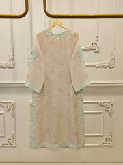 3 Piece - Pure Embroidered Cotton Net Suit S112976