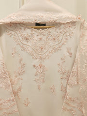 3 Piece - Pure Organza Embroidered Suit S112985