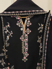 3 Piece - Embroidered Kora Cotton Suit  S113004