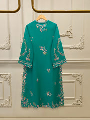 2 Piece- Pure Khaddi Silk Embroidered Suit S113007