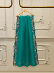 2 Piece- Pure Khaddi Silk Embroidered Suit S113007