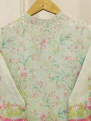 3 Piece - Digital Printed Embroidered  Cambric Suit S113067
