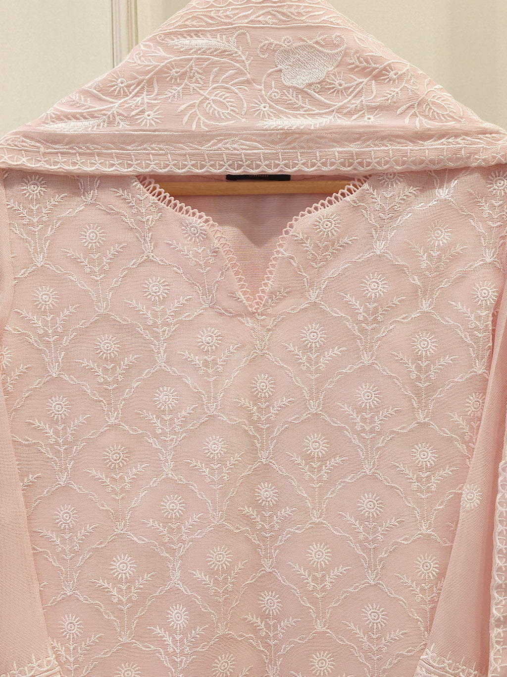 3 Piece - Pure Embroidered Cotton Net Suit S113118