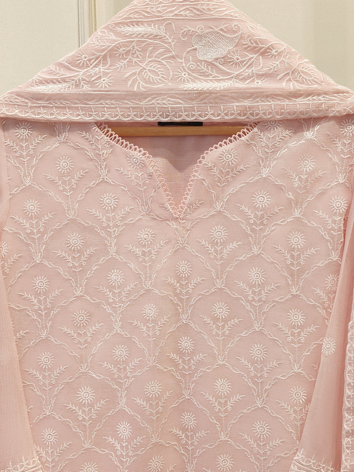 3 Piece - Pure Embroidered Cotton Net Suit S113118