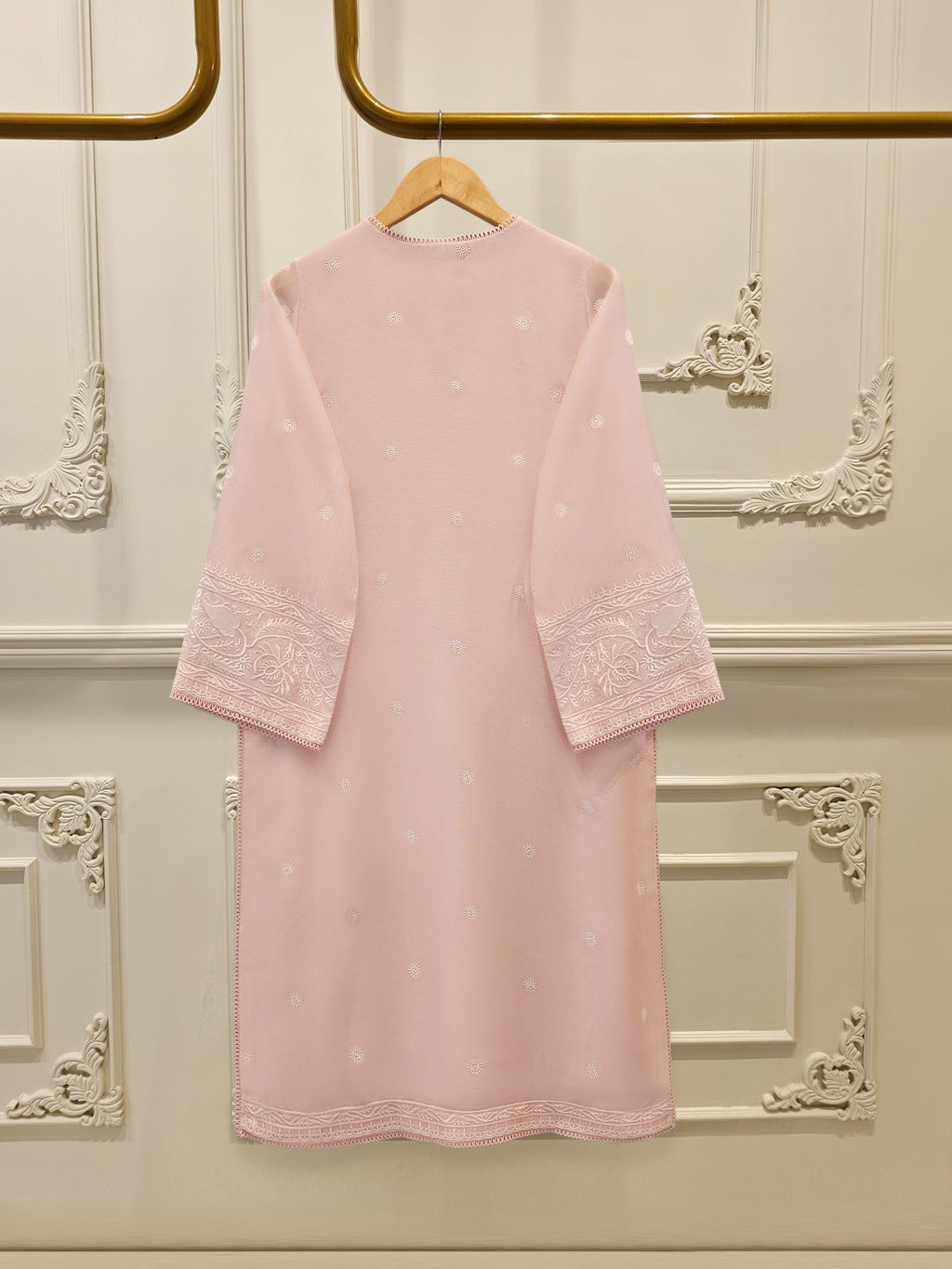 3 Piece - Pure Embroidered Cotton Net Suit S113118