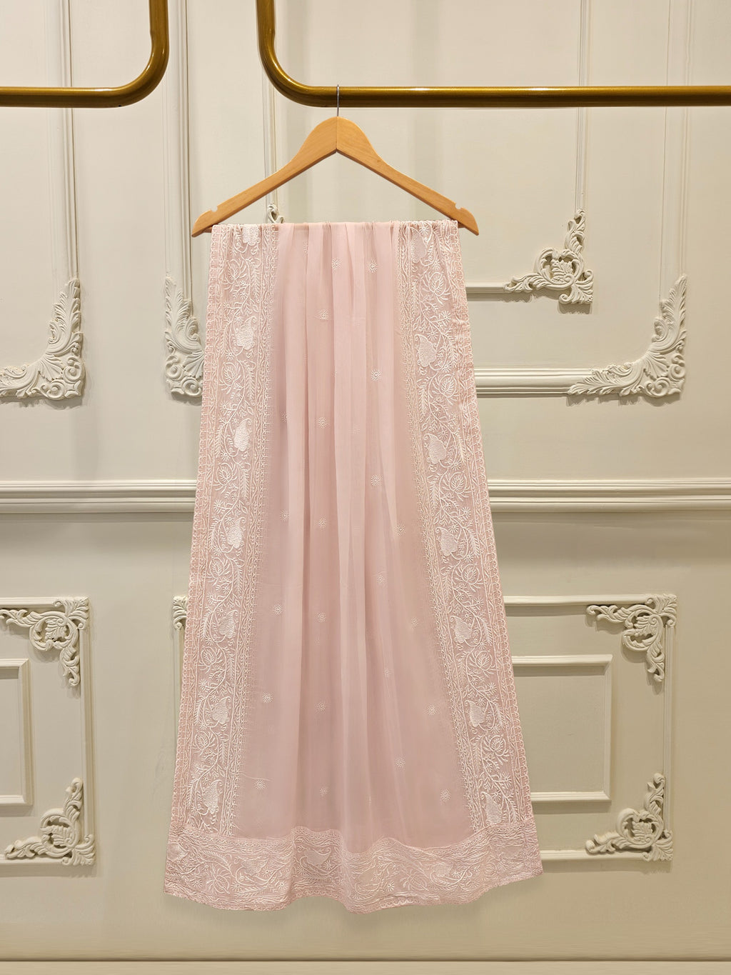 3 Piece - Pure Embroidered Cotton Net Suit S113118