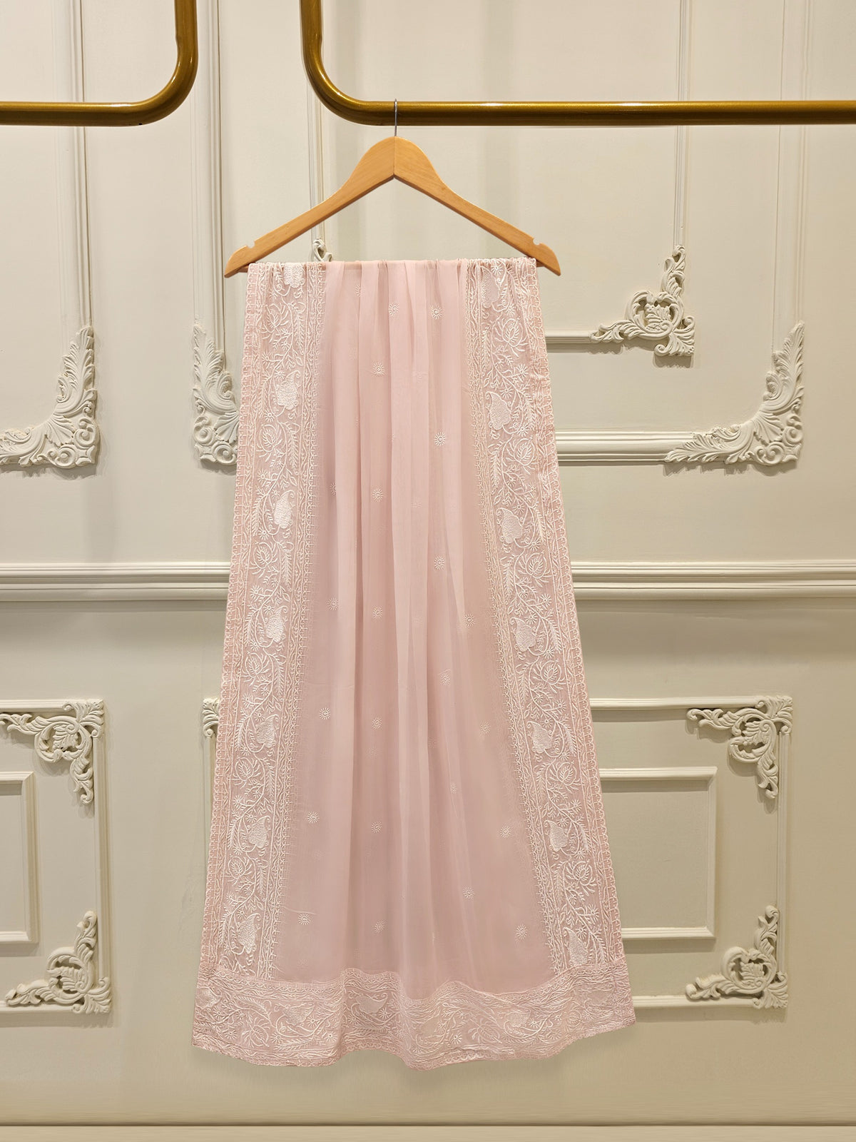 3 Piece - Pure Embroidered Cotton Net Suit S113118