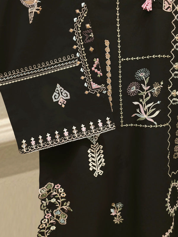2 Piece - Embroidered Linen Suit WS00246