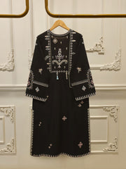 2 Piece - Embroidered Linen Suit WS00246