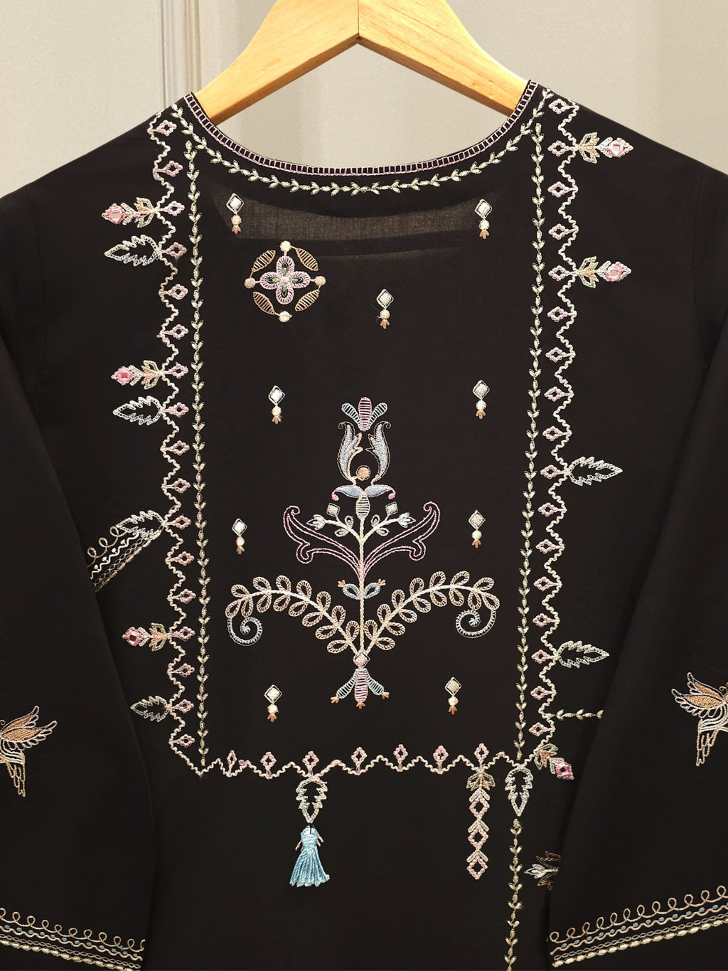 2 Piece - Embroidered Linen Suit WS00246