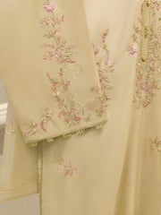 3 Piece - Pure Khaddi Silk Embroidered Suit S113334