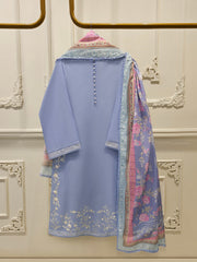 3 Piece - Digital Printed Embroidered  Cambric Suit S113394