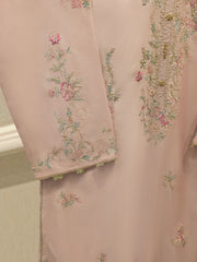 3 Piece- Pure Sheesha Silk Embroidered Suit S113387