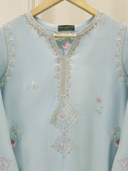 Pure Embroidered Sheesha Silk Shirt S113421