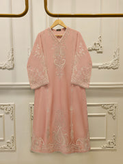 Pure Embroidered Sheesha Silk Shirt S113447