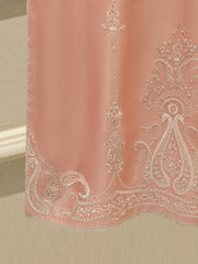Pure Embroidered Sheesha Silk Shirt S113447
