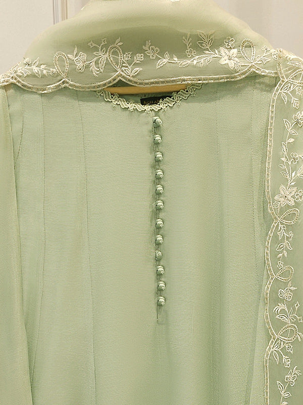 3 Piece - Pure Embroidered Cotton Net Suit S113486