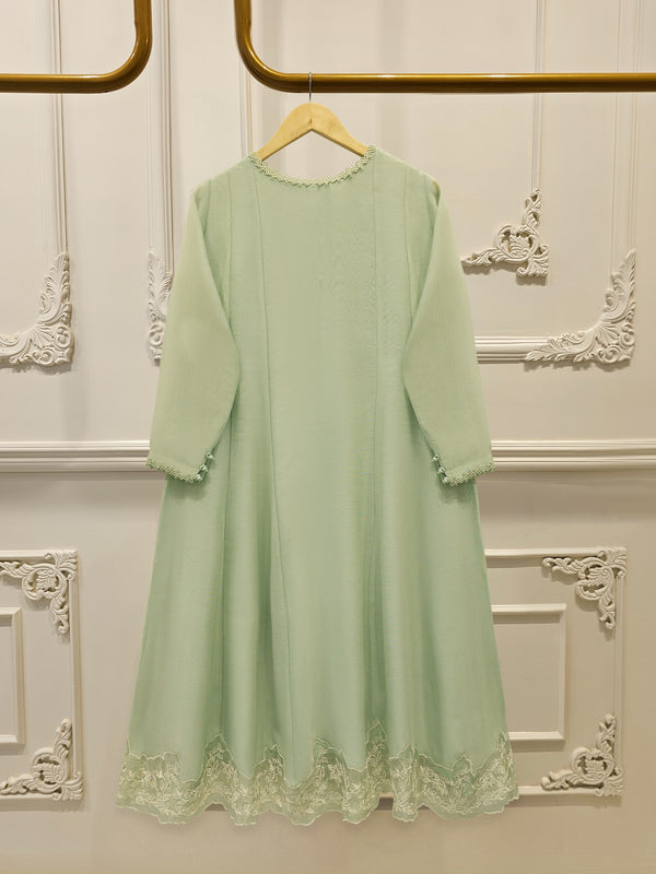 3 Piece - Pure Embroidered Cotton Net Suit S113486