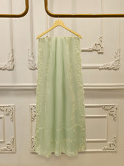 3 Piece - Pure Embroidered Cotton Net Suit S113486