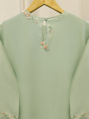 3 Piece- Pure Sheesha Silk Embroidered Suit S113491