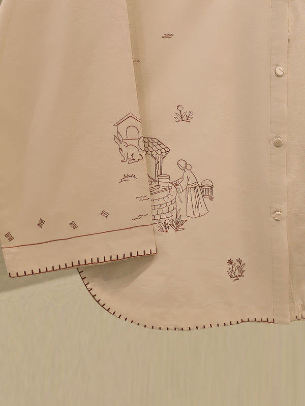 2 Piece - Embroidered Cambric Suit WS00264
