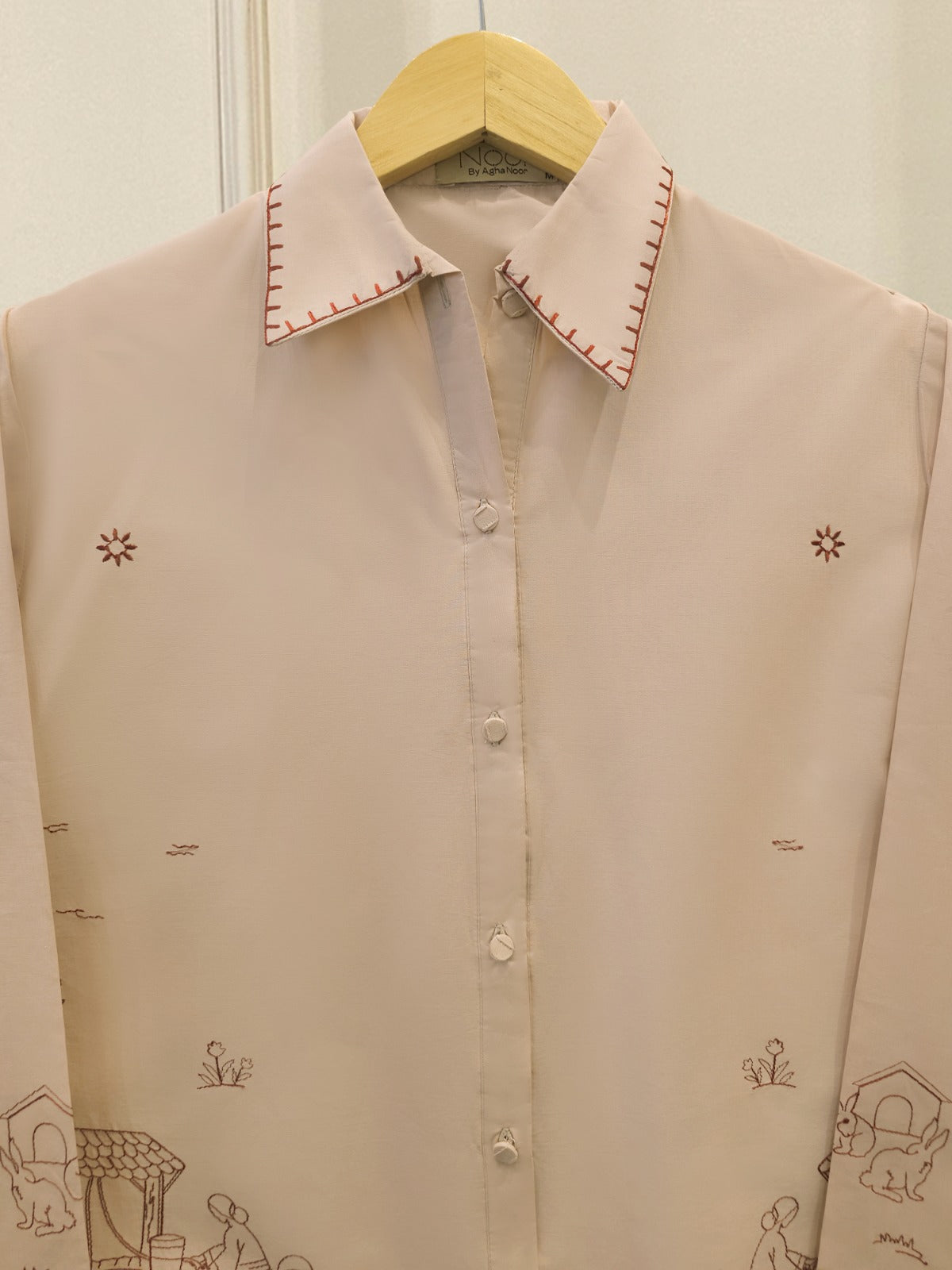 2 Piece - Embroidered Cambric Suit WS00264 Secondary image