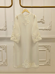 3 Piece - Pure Organza Embroidered Suit S113571