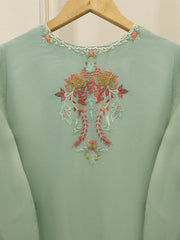 3 Piece - Pure Chiffon Embroidered Suit S113572