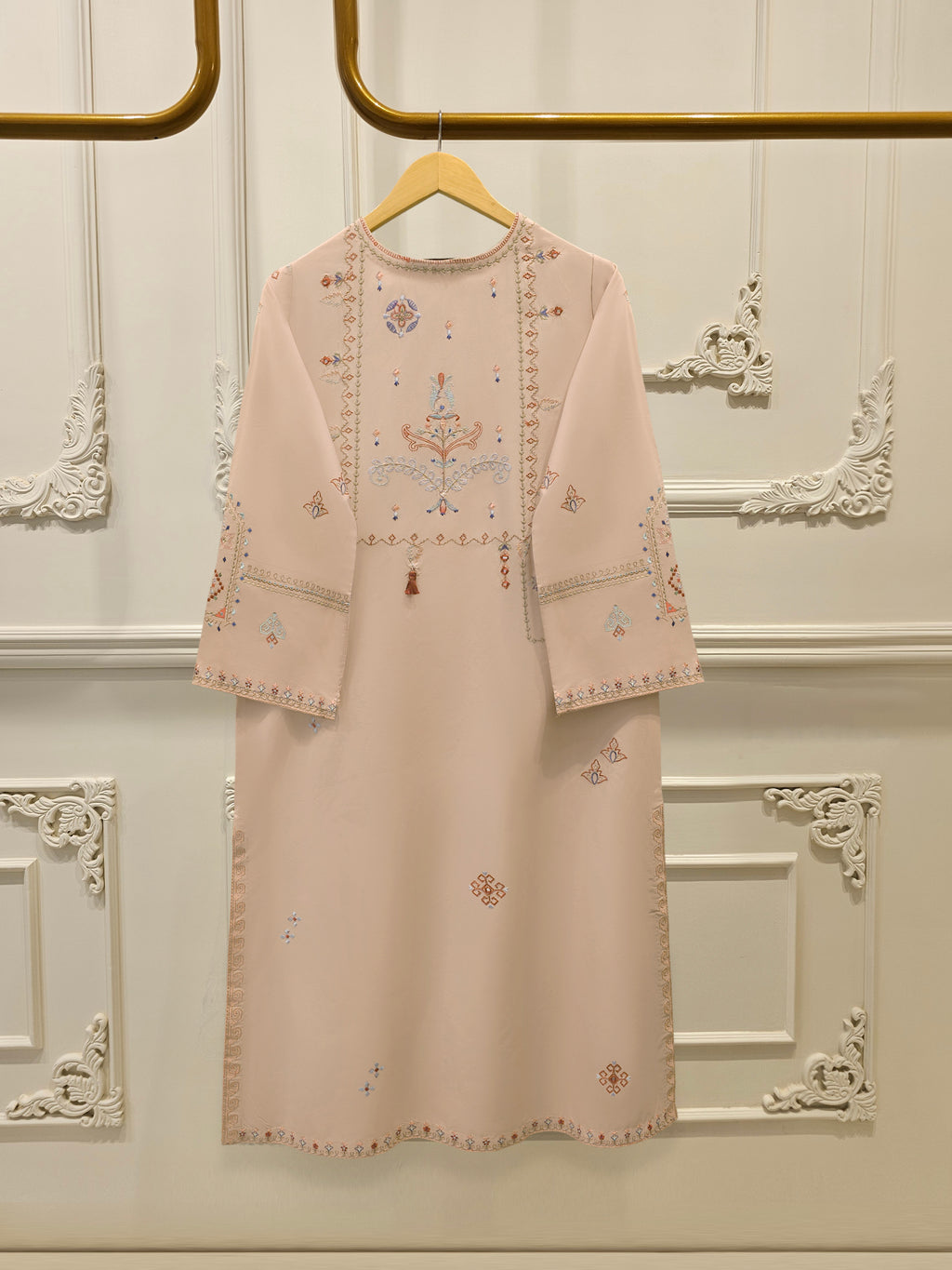 2 Piece - Embroidered Cambric Suit WS00265