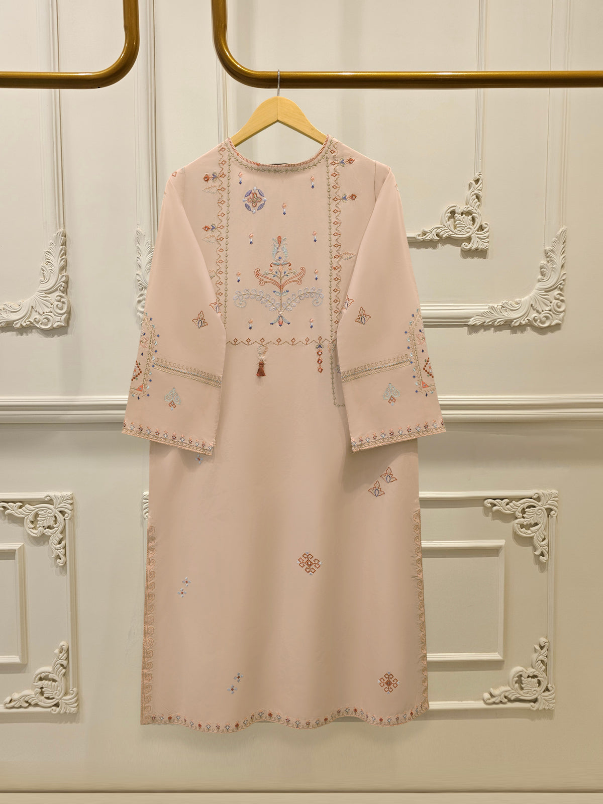 2 Piece - Embroidered Cambric Suit WS00265