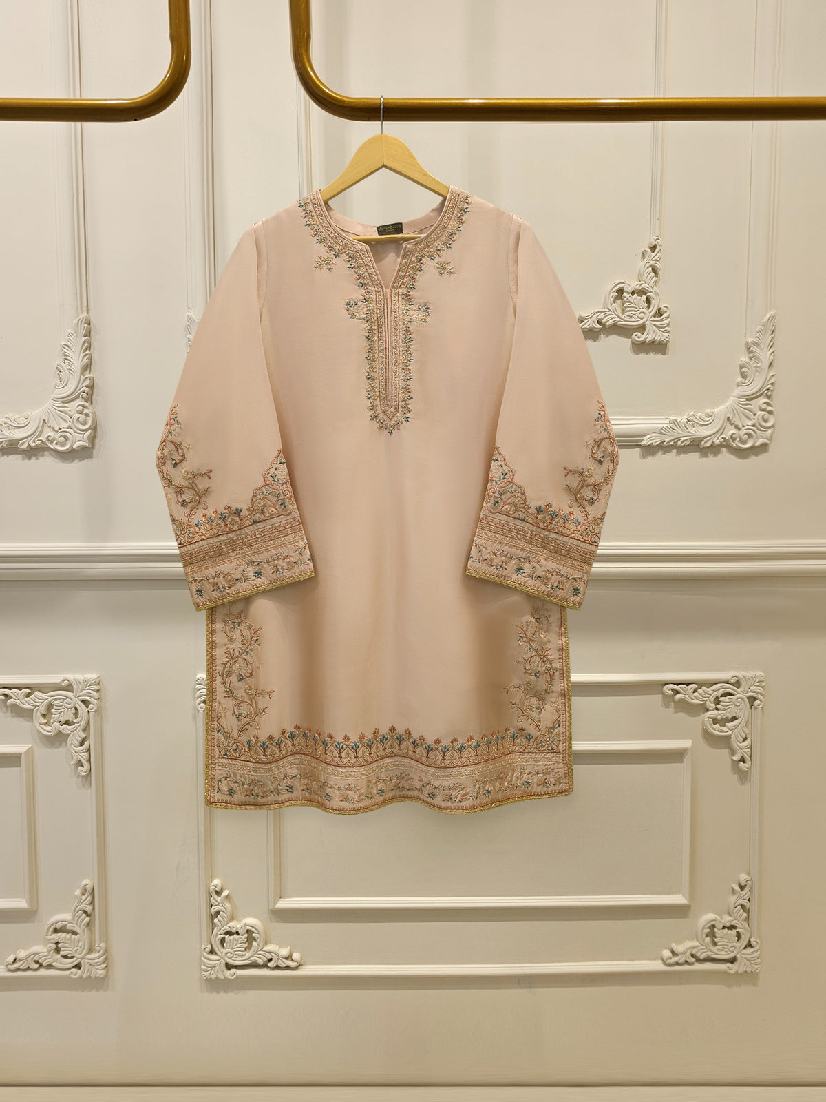 2 Piece- Pure Sheesha Silk Embroidered Suit S113620