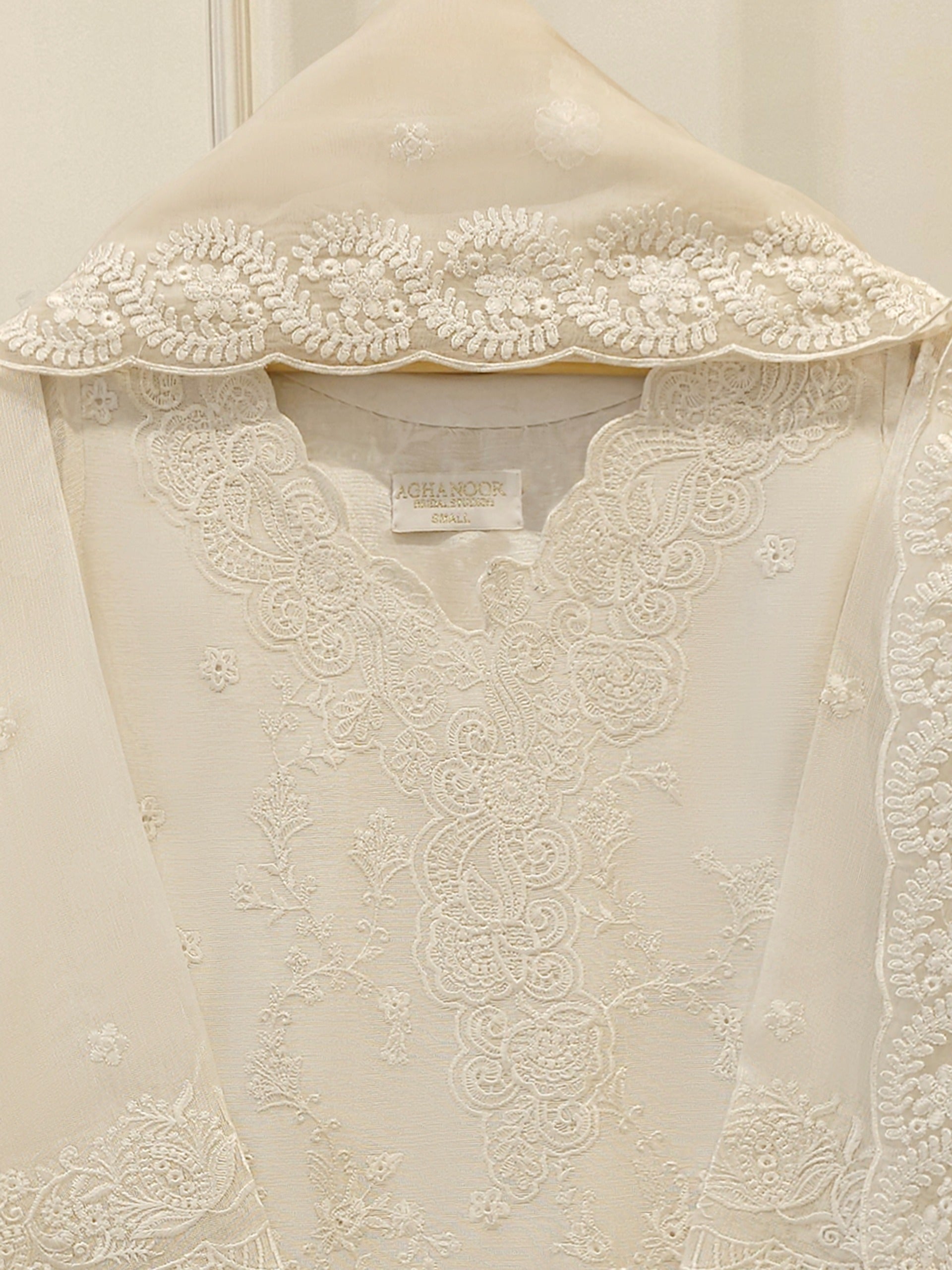 (Unstitched) 3 Piece - Pure Embroidered Cotton Net Suit S114058 Secondary image
