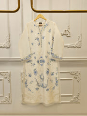 Pure Embroidered Sheesha Silk Shirt S114103