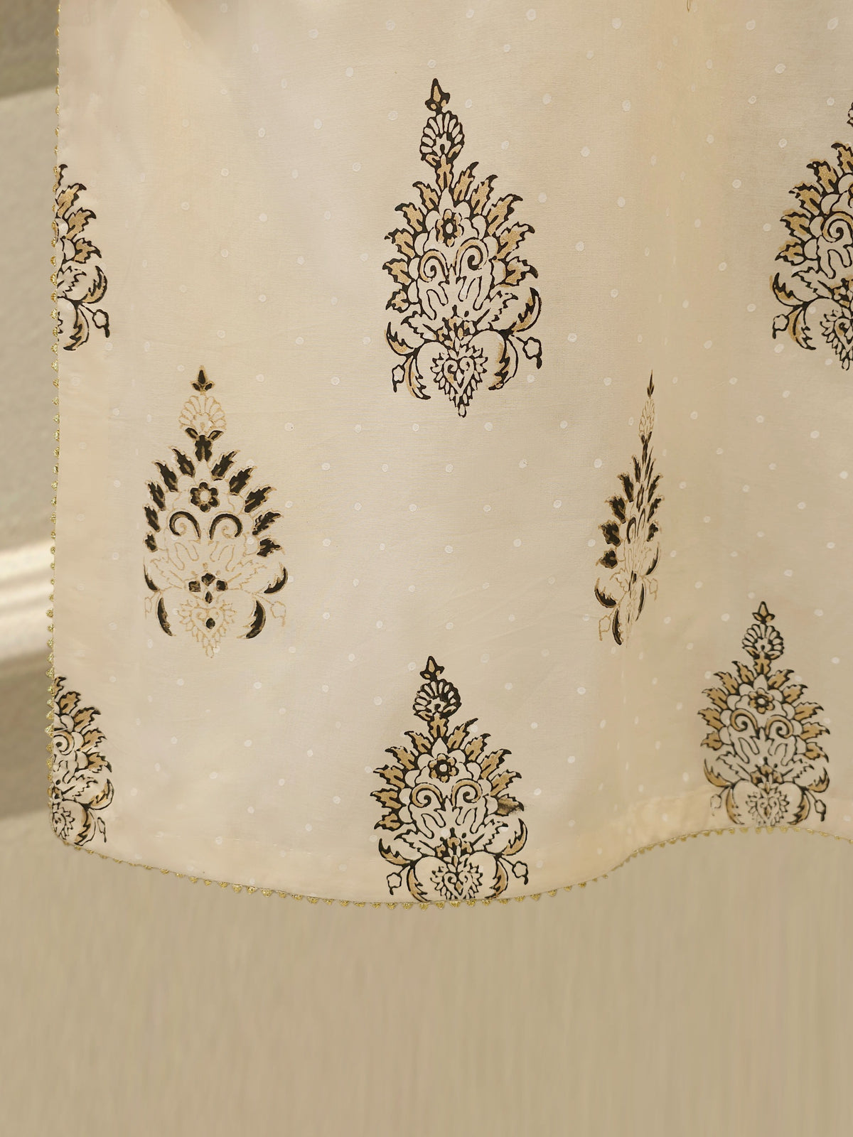 3 Piece - Hand Block Printed Kora Cotton Suit  S114102